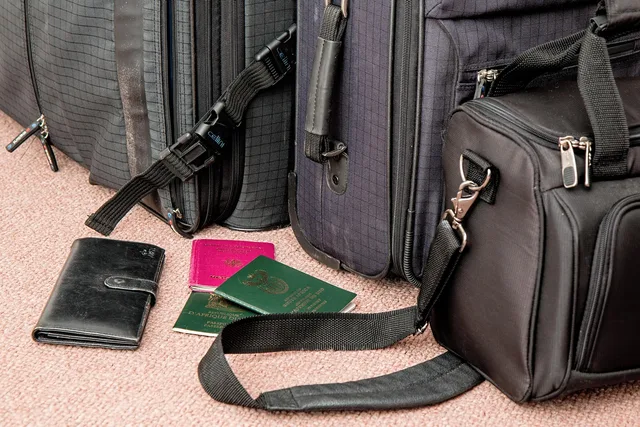 suitcase, travel, bag, luggage, baggage, journey, vacation, holiday, voyage, tourism, trip, tourist, traveler, passport, traveling, gray travel, luggage, luggage, luggage, luggage, luggage, baggage, voyage. Cross-Border Rail Trail Documents: What US Cyclists Carry Into Canada