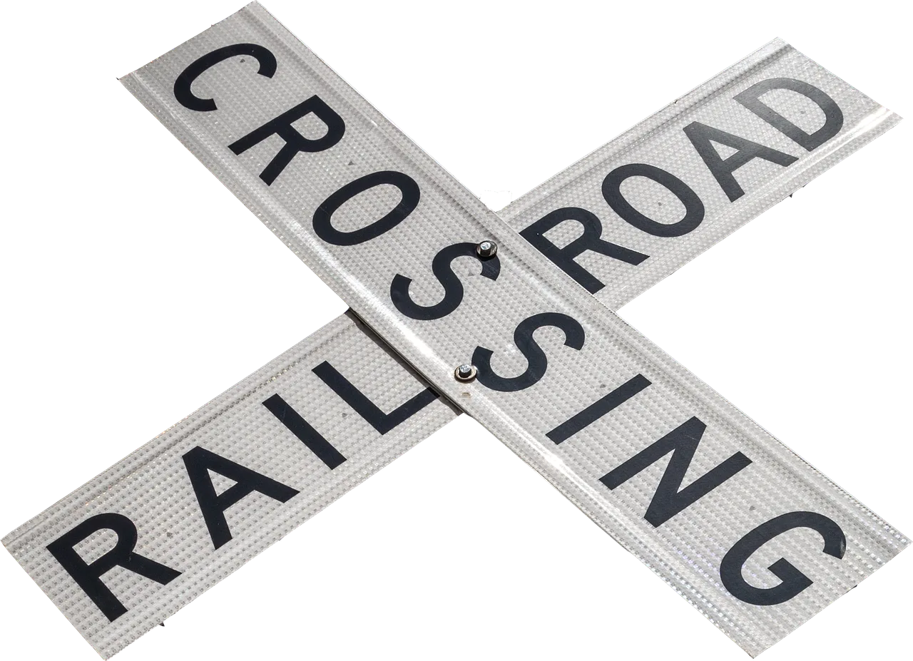 railroad crossing, sign, warning, railroad, crossing, train, road, caution, white, cross, railroad crossing, railroad crossing, railroad crossing, railroad crossing, railroad crossing, sign. Cross-border rail-trail trips near Canada: what US cyclists need to know