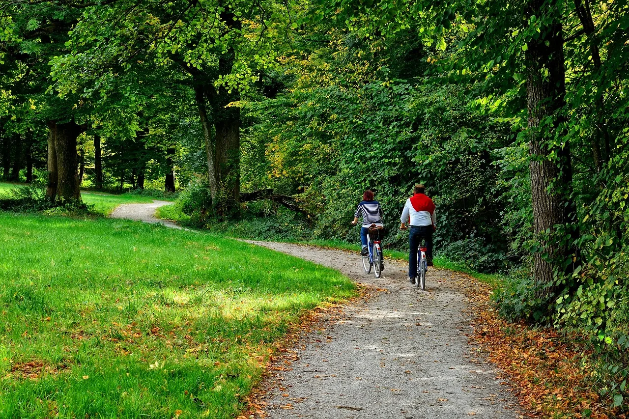 to go biking, cyclist, bike tour, trip, bicycle, path, dirt road, fall, forest path, forest, nature, landscape path, green, trees, hike, trail, recreation, vacations, leisure time, relax, landscape, bavaria, chiemgau, cyclist, cyclist, cyclist, bike tour, bicycle, bicycle, bicycle, bicycle, bicycle. What the kit for a rail trail weekend actually costs: the parts worth your time
